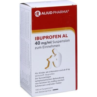 IBUPROFEN AL 40 mg/ml Fiebersaft 4% Schmerzen Fieber Kinder 100 ml PZN 9443124