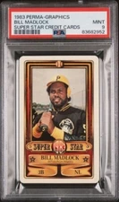 1983 Perma-Graphics Super Star Bill Madlock PSA 9