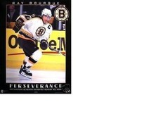 Nos MINT  1998 RAY BOURQUE Perservere BOSTON BRUINS NHL HOCKEY POSTER