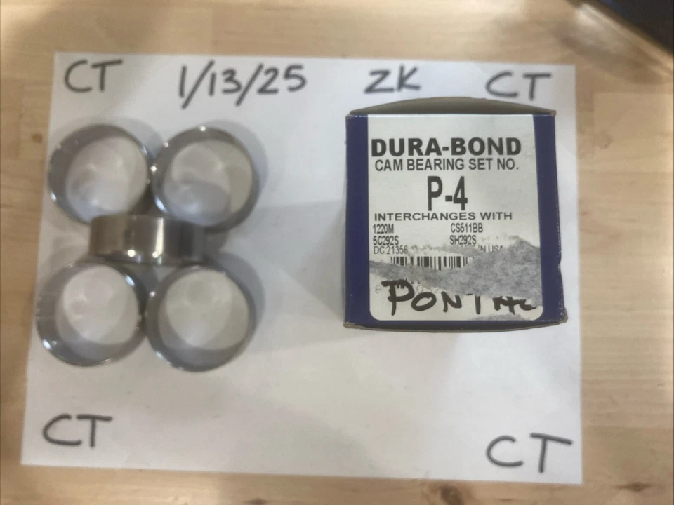 Rodamientos Dura-Bond P4 Rodamientos - Cojinete del árbol de levas del motor Foto 2 de 2