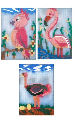 Mini Stecksystem Sortiment Exotic birds 3-tlg. ca. 2.250 Teile Nr. 41007
