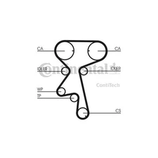 Contitech CT 873 Water Pump & Timing Belt Kit CT873WP4