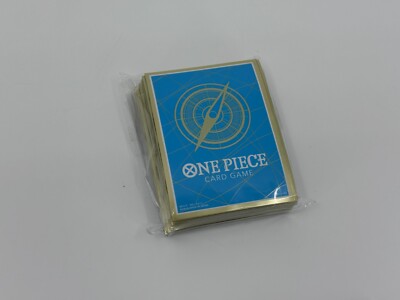 Bandai Card Games Fest 24-25 Exclusive One Piece Blue Gold Logo Sleeves 70ct