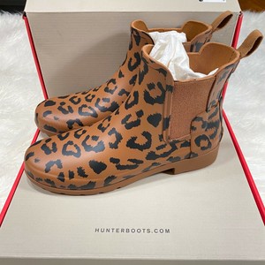 hunter leopard rain boots