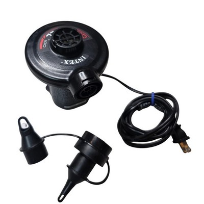 Intex Quick-Fill 100 AC Electric Air Pump AP619-III Black with 3 Nozzles H3