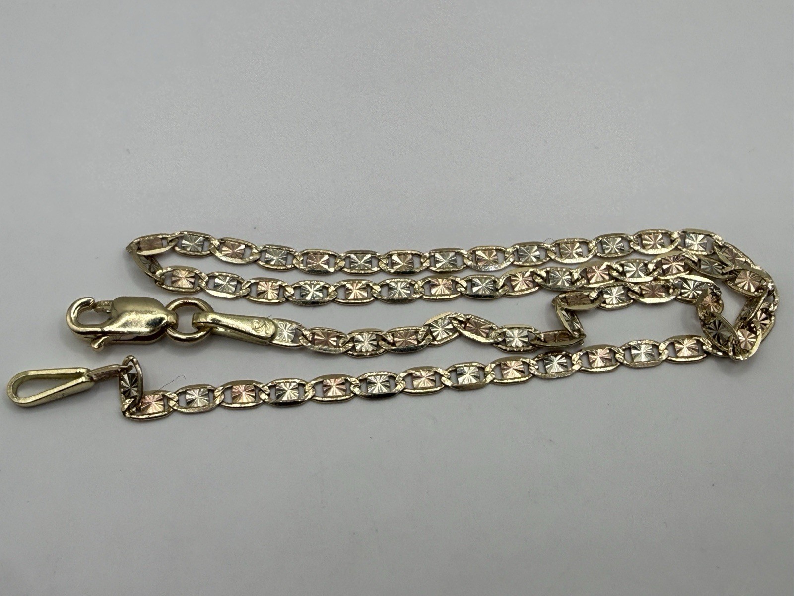 10k Yellow Gold Bracelet Diamond Cut  Bracelet 1.9mm 8 Inch Long thumbnail 12