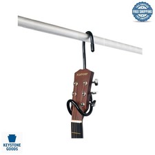 Adjustable Closet Guitar Hanger Rack Space-Saving Metal Guitar Display