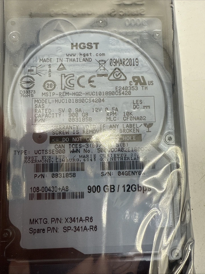 Seagate ST900MM0018 1FE201-038 Enterprise Performance 10K HDDs 900GB - Image 3 of 3