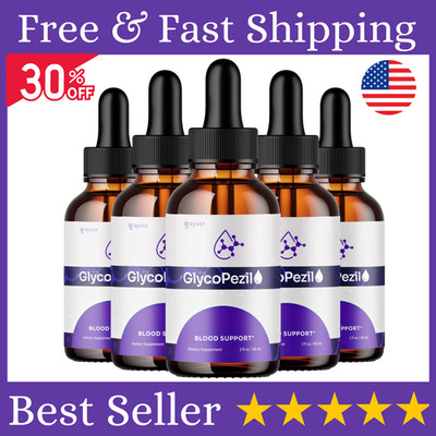 (5 Pack) Glycopezil Blood Support Drops Glyco Pezil Vitamin Supplement 150 Servs