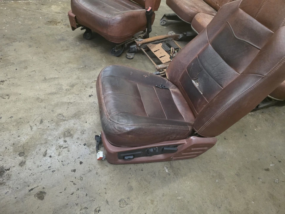 2008 09 2010 FORD F250 F350 F450 SUPER DUTY KING RANCH CREW CAB SEATS SEAT SET - Image 3 of 4