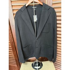 Express Mens Black Wool Blend 2-Button Blazer Jacket Large NWT