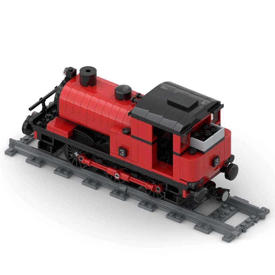 MOC-42439 Saddle Tank Steam Engine Locomotive Train Model 513 Pcs - Image 3 of 4
