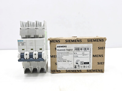 5SJ4 320-7HG42 SIEMENS CIRCUIT BREAKER 20A I 3P
