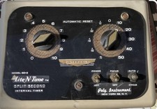 Lite-N-Time Split Second Interval Timer, Model SD-2, Untested As Is
