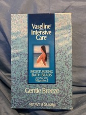 Vaseline Bath Beads Gentle Breeze Moisturizing Intensive Care 15 oz Discontinued