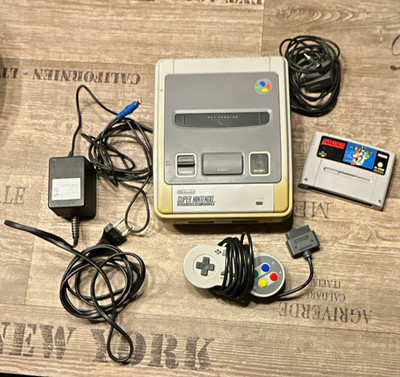 Nintendo SNES Super Nintendo PAL Konsole Set mit Controller & Mario