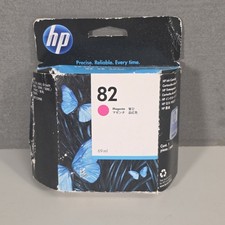 HP 82 Magenta DesignJet Ink Cartridge 69ml C4912A Genuine NEW Exp 04/2013