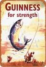 Tar Guinness for Strength Vintage Tin Metal Signs Home Décor 8x12 Advertising Ey
