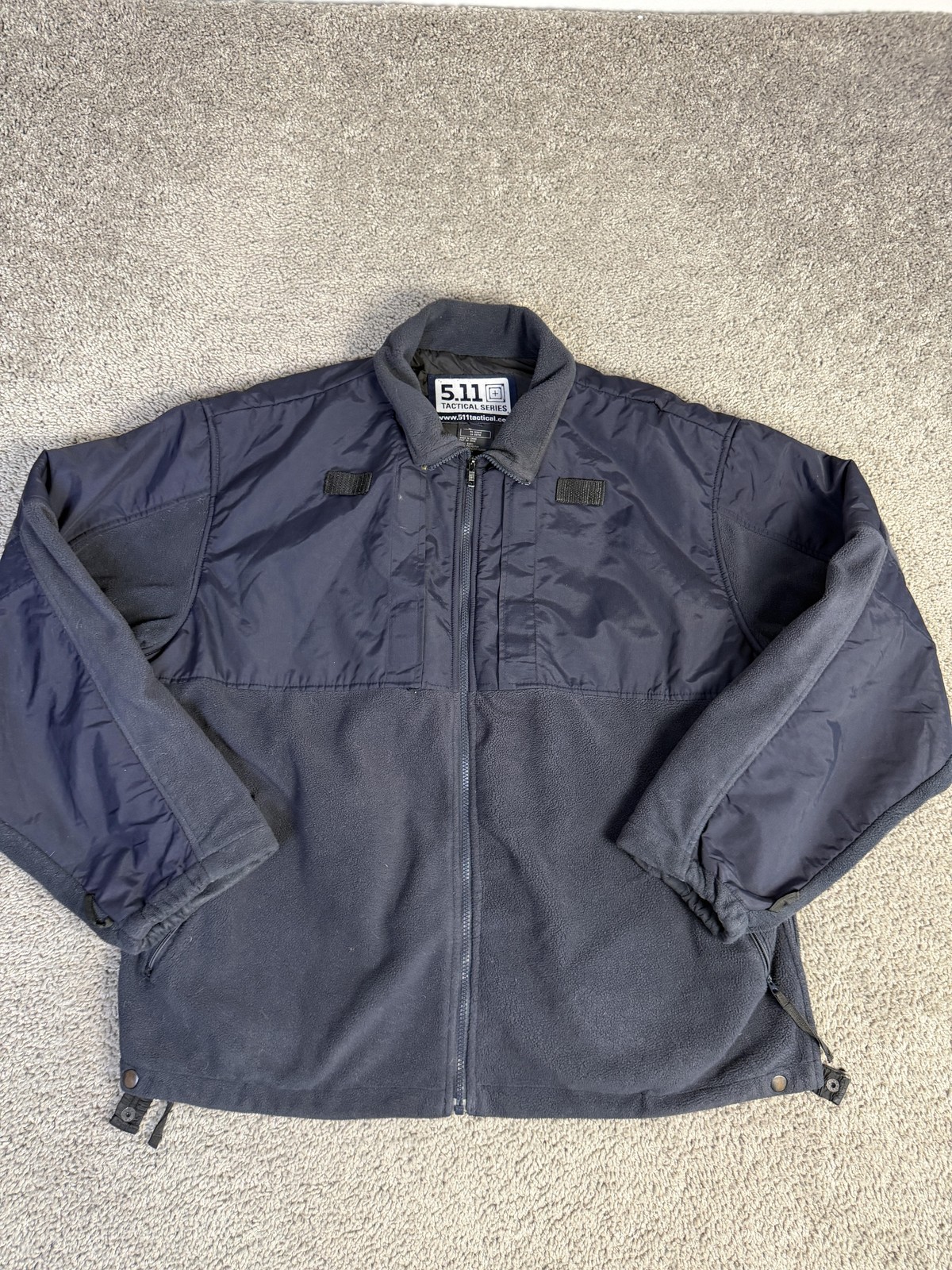5.11 Tactical Jacket Mens 2XL Blue Military Fleece Lined Full Zip Pockets