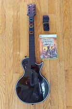 Gibson Les Paul Controller Xbox 360 W Strap  Guitar Hero III Game Tested Bundle