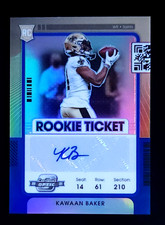 2021 Panini Contenders Optic #200 Kawaan Baker Blue Prizm /99 Auto RC Rookie