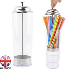 Straw Organizer Container Bottle Drinking Straw Holder Straw Dispenser