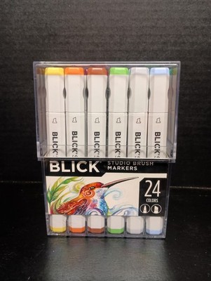 BLICK Artists Double Sided Markers Set 24pcs, Manga Illustration Set - NEW