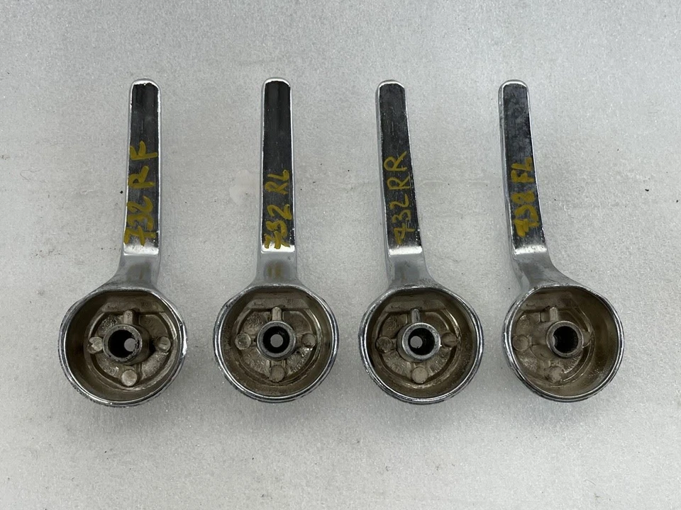 1986 1987 1988 1989 1990 1991 JEEP GRAND WAGONEER CONJUNTO DE MANIVELAS DE JANELA 4 CROMADO - Imagem 3 de 4