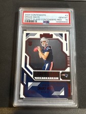 2024 Panini Contenders - Draft Class Contenders Drake Maye #3 RED (RC) PSA 💎 10