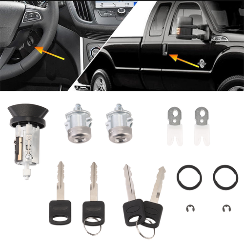 Key Blanks For Ford E-250 Engine Ignition Key Switch Lock Cylinder W/Keys For Ford 1992-1995 F1 &ndash Motorcycle & Scooter Ignition Key Switches - Foto 10