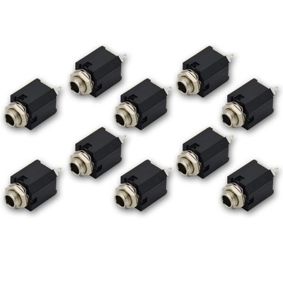 Audio 1/4'' Jack Female 6.35mm TRS Stereo Panel Mount Socket Guitar Input Jack...