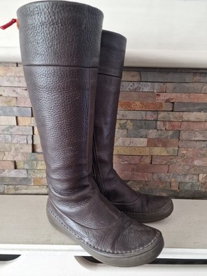 Camper Brown Leather Knee High Boots UK