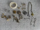 Mixed Lot Vintage Costume Fashion Jewelry Stick Pins Cufflinks Pearls