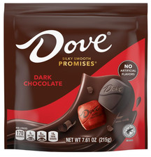 DOVE PROMISES Dark Chocolate Assortment 7.61 oz Pack of 8 Valentine Candy