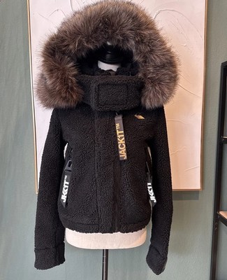 NWT JACK1T J3T STREAM LUXE JACKET BLACK SHERPA WOMENS SMALL