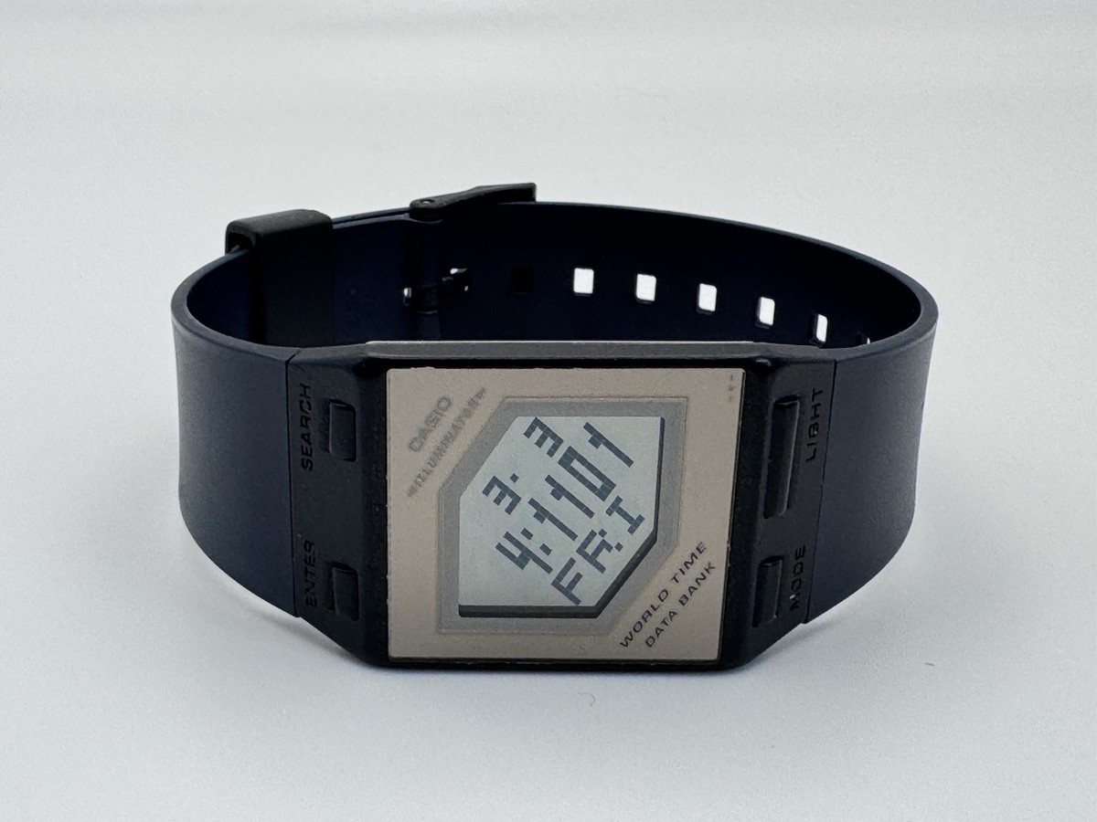 Rare Vintage Casio FS-00 World Time Data Bank Film Watch JDM 1990s