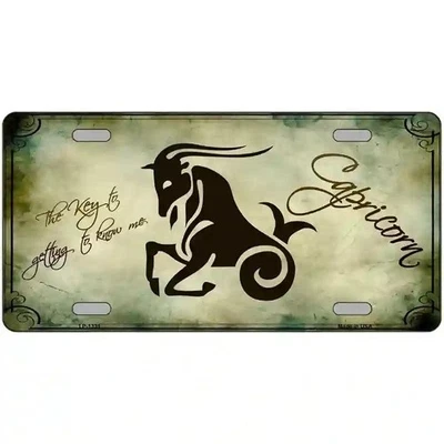 Novelty Metal License Plate Zodiac Cardinal Arizona Indiana Auto Bike Sign USA - Image 1 of 4