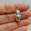 thumbnail 2 - 3D Anatomical Human Heart Charm Necklace - 925 Sterling Silver - Love Lifelike
