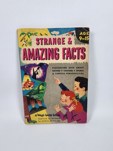 Strange & Amazing Facts, A Keep Busy Book Verlan Books Hart Toy Corporation 1953 - Picture 1 of 6