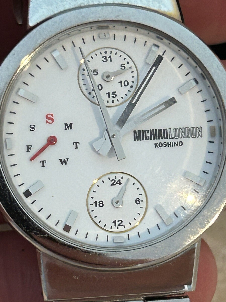 MICHIKO LONDON KOSHINO Women's Watch silver case, bezel & band