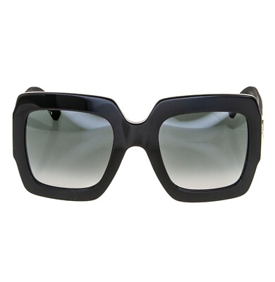 GUCCI GLITTER 0102 Oversized Rectangular Black Rubber  display picture 1