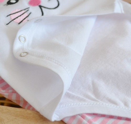 3pc Outfit SET Baby Boy Girl Kitty Puppy Love bodysuit Pants socks 3m.6m.9m.12m - Picture 6 of 13