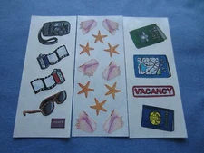 SALE!! 3 - CREATIVE MEMORIES STUDIO STICKERS - VACATION/TRAVEL - NEW!!