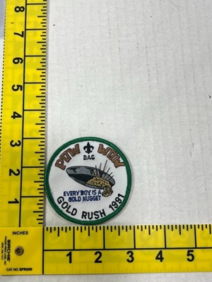 POW WOW DAC Every Boy is a Gold Nugget Gold Rush 1991 BSA Boy Scout Patch