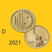 2021 D  (1 Coin) American Innovation Dollar (NH) New Hampshire - BU