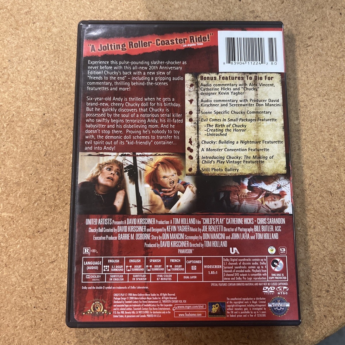 Childs Play (DVD, Anniversary Edition Chucky Widescreen) Catherine