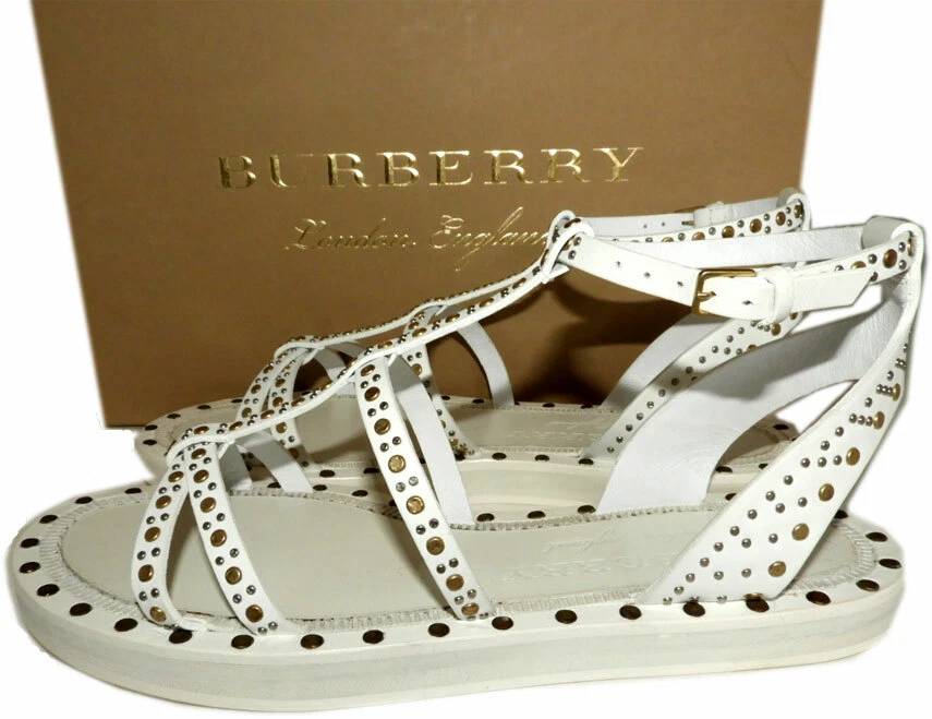 Burberry hotsell sandals white