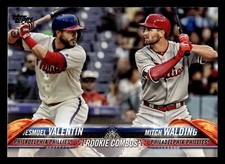 2018 Topps Update - #US106 Jesmuel Valentin / Mitch Walding RC