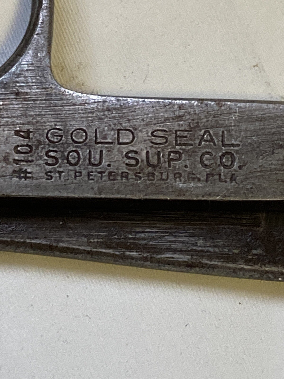 Vintage Gold Seal Nickel Plated Thread Nippers Sewing Scissors ST. Pete