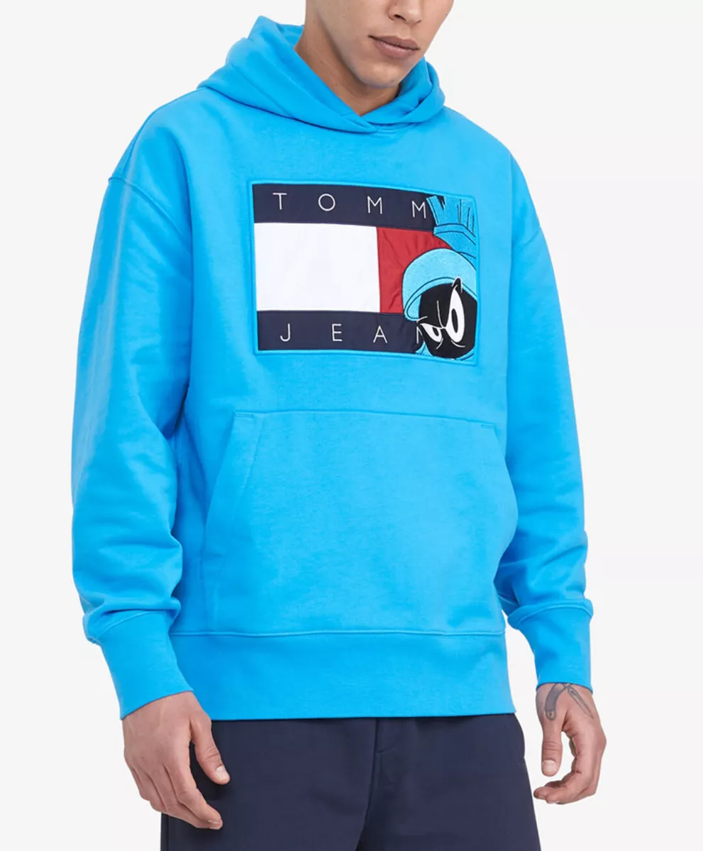 Space Jam: A New Legacy x Tommy Jeans Men's Looney Tunes Flag Pullover  Hoodie | eBay